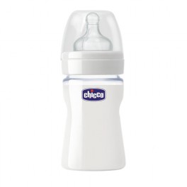 Chicco Biberon Benessere Nature Glass [vetro] - tett.silicone