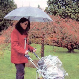 Per carrozzina No Rain Il reggi ombrello - versione con ombrello a corredo