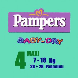 Pampers Pannolini Baby Dry - Maxi [7-18 Kg.] - pacco doppio