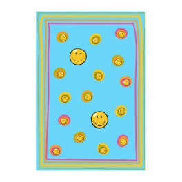 Tappeto per cameretta Sitap Smiley 8901 Blue