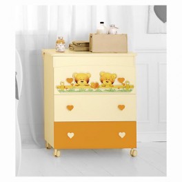 Cassettiera fasciatoio Baby Expert Bagnetto Cuore